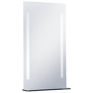 Badezimmer-Wandspiegel mit LED und Ablage 60x100 cm