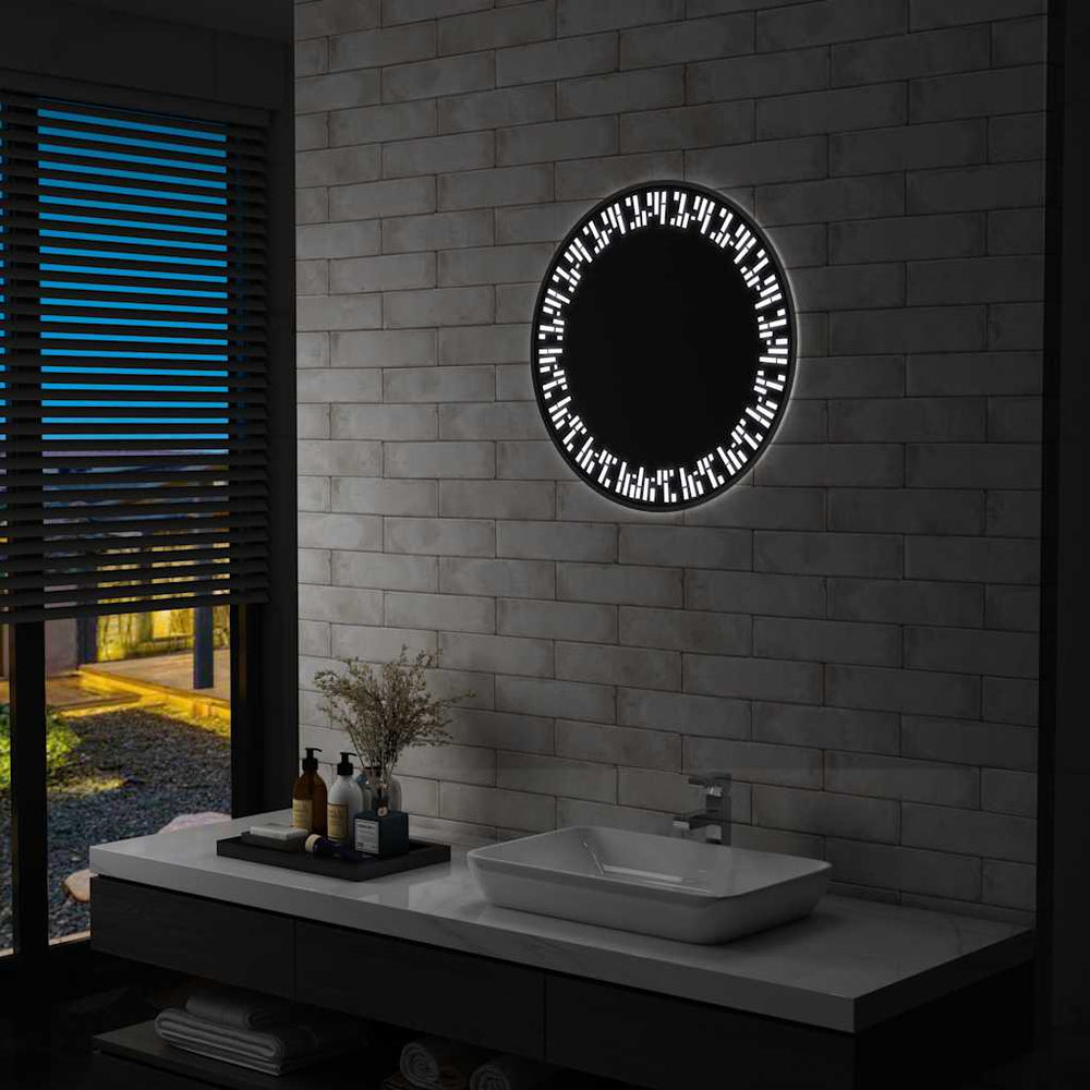 vidaXL Miroir de salle de bain avec LED 60 cm