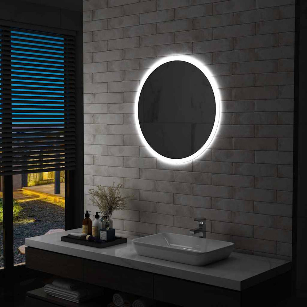vidaXL Miroir de salle de bain avec LED 70 cm