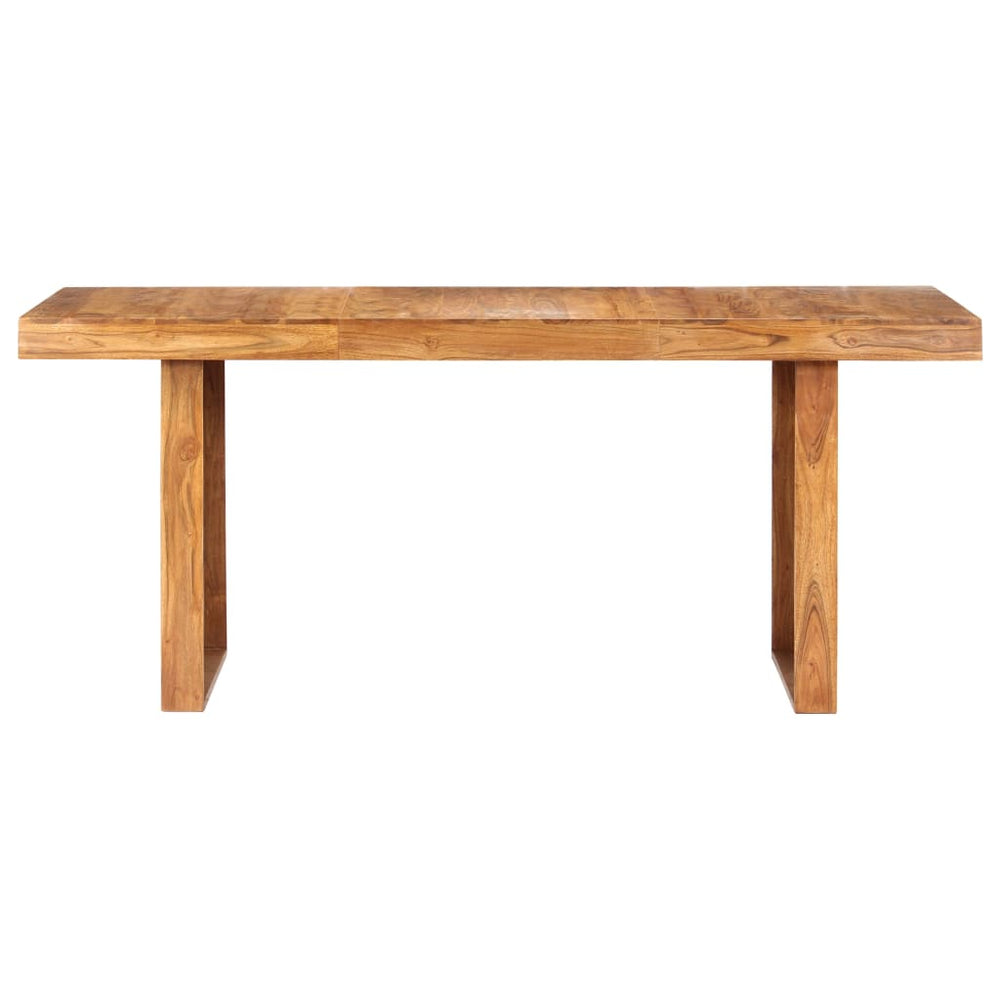 vidaXL Table de salle à manger Bois d'acacia massif 180x90x75 cm