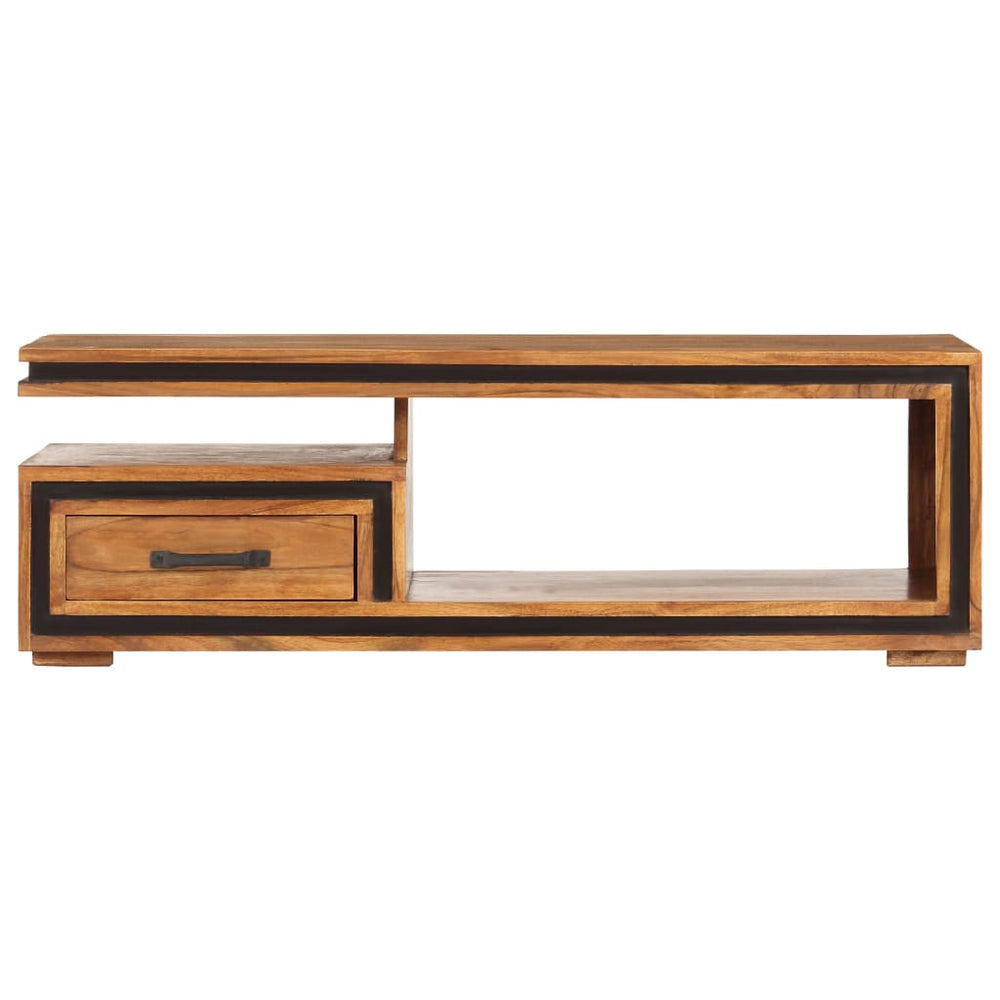 vidaXL Table basse bois massif d'acacia 100x45x33 cm