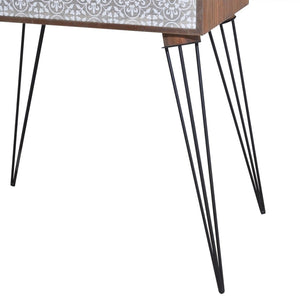 Nachttische mit Schublade 2 Stk. Braun