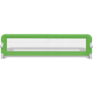 Kleinkind-Bettschutzgitter 2 Stk. Grün 150x42 cm