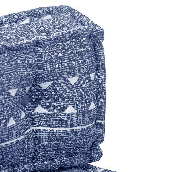 Pouf Indigo Stoff