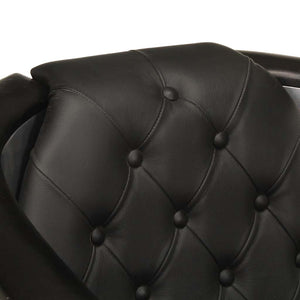 vidaXL Fauteuil Aviateur Cuir véritable Noir