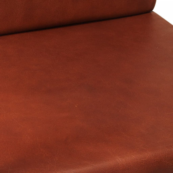 vidaXL Armchair Brown Genuine Leather