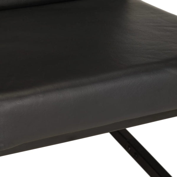 vidaXL Armchair Black Genuine Leather