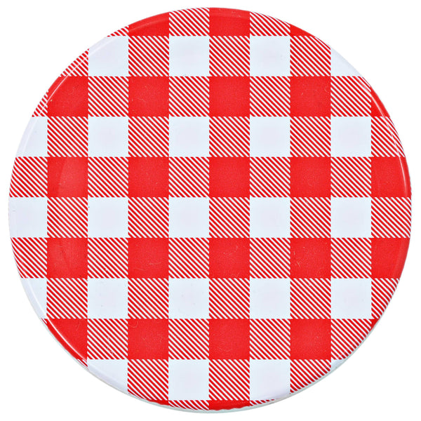 Marmeladengläser 110 ml mit Rot/Weißen Deckeln - 96 Stück