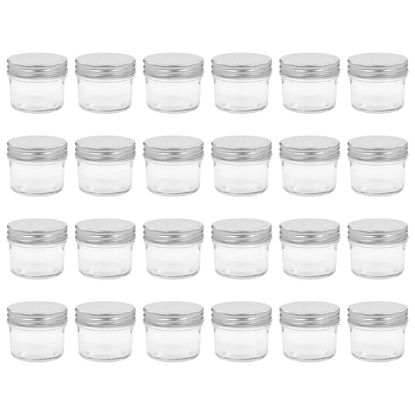 Marmeladengläser 110 ml mit Silberdeckel, 24er Set