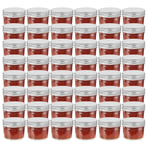 Marmeladengläser 48 Stk. 110 ml mit Silberdeckel