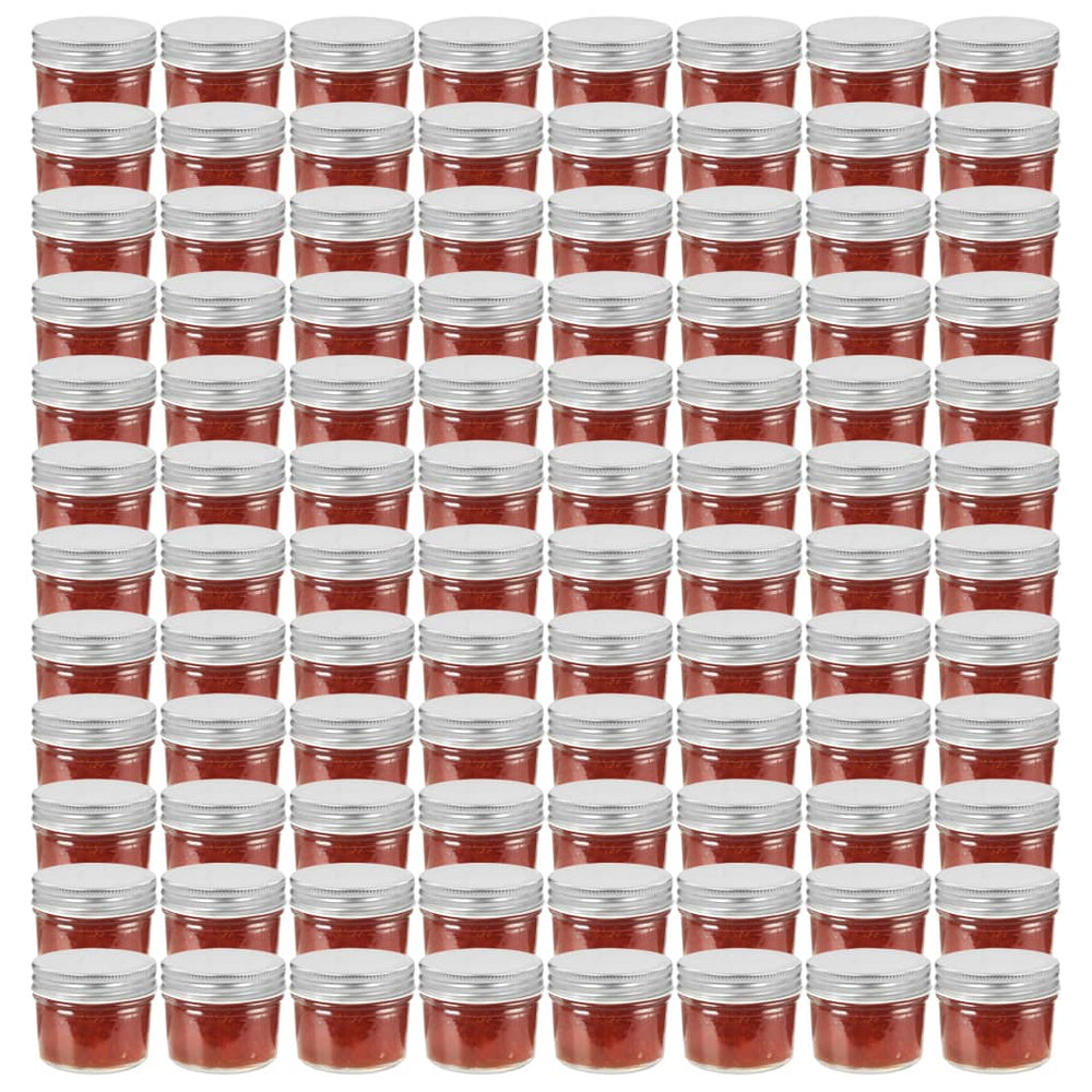 Marmeladengläser mit Deckel 110 ml, 96er Set
