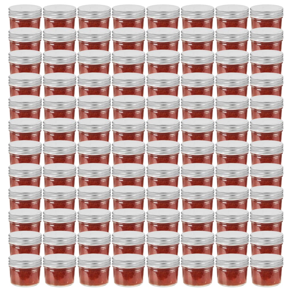 Marmeladengläser mit Deckel 110 ml, 96er Set