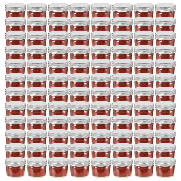 Marmeladengläser mit Deckel 110 ml, 96er Set