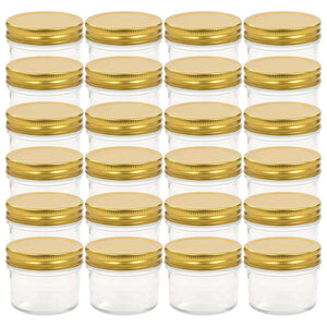 Marmeladengläser Golddeckel 110 ml, 24er Set