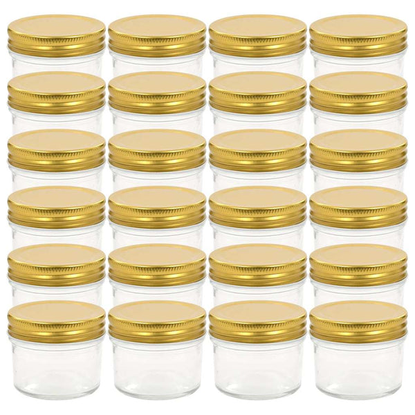 Marmeladengläser Golddeckel 110 ml, 24er Set