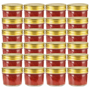 Marmeladengläser Golddeckel 110 ml, 24er Set