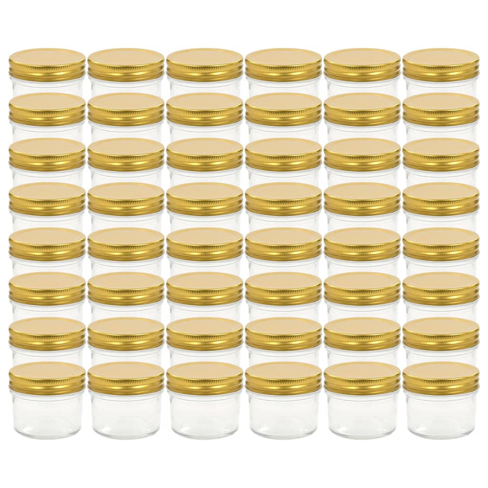 Marmeladengläser 48 Stk. Golddeckel 110 ml