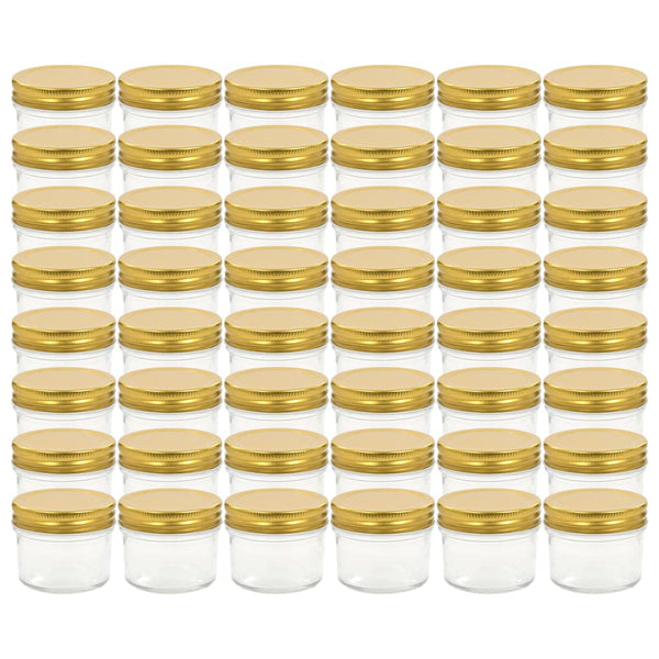 Marmeladengläser 48 Stk. Golddeckel 110 ml