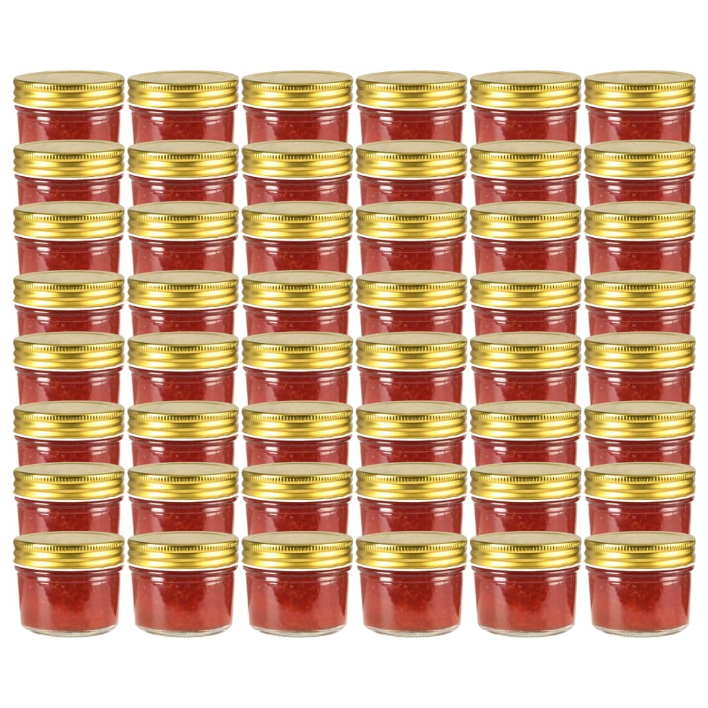 Marmeladengläser 48 Stk. Golddeckel 110 ml