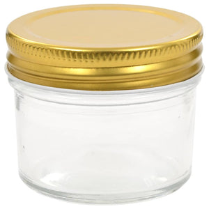 Marmeladengläser mit goldenem Deckel, 96 Stk. - 110 ml