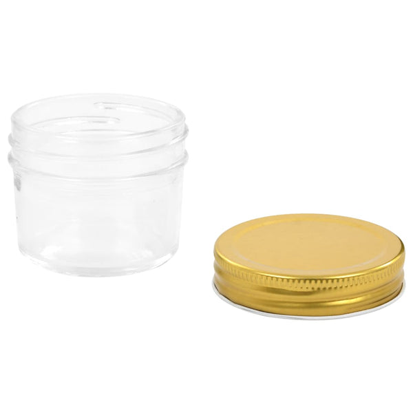 Marmeladengläser mit goldenem Deckel, 96 Stk. - 110 ml