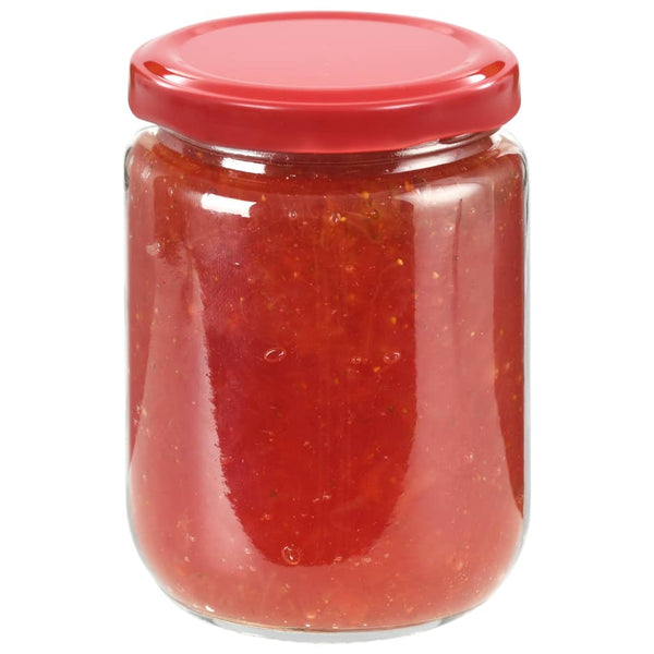 Marmeladengläser mit Rotem Deckel, 230 ml, 96 Stk.