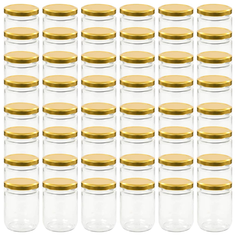 Marmeladengläser 48 Stk. 230 ml mit Golddeckel