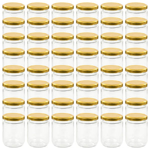 Marmeladengläser 48 Stk. 230 ml mit Golddeckel