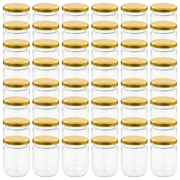Marmeladengläser 48 Stk. 230 ml mit Golddeckel