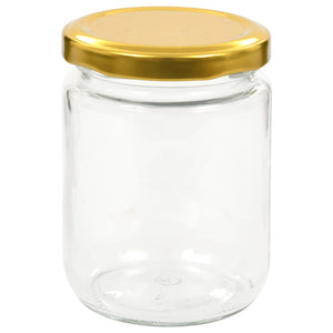 Marmeladengläser 48 Stk. 230 ml mit Golddeckel