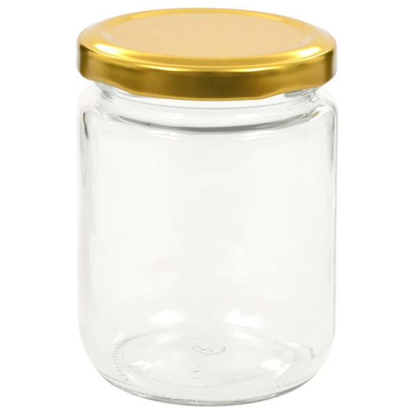 Marmeladengläser 48 Stk. 230 ml mit Golddeckel