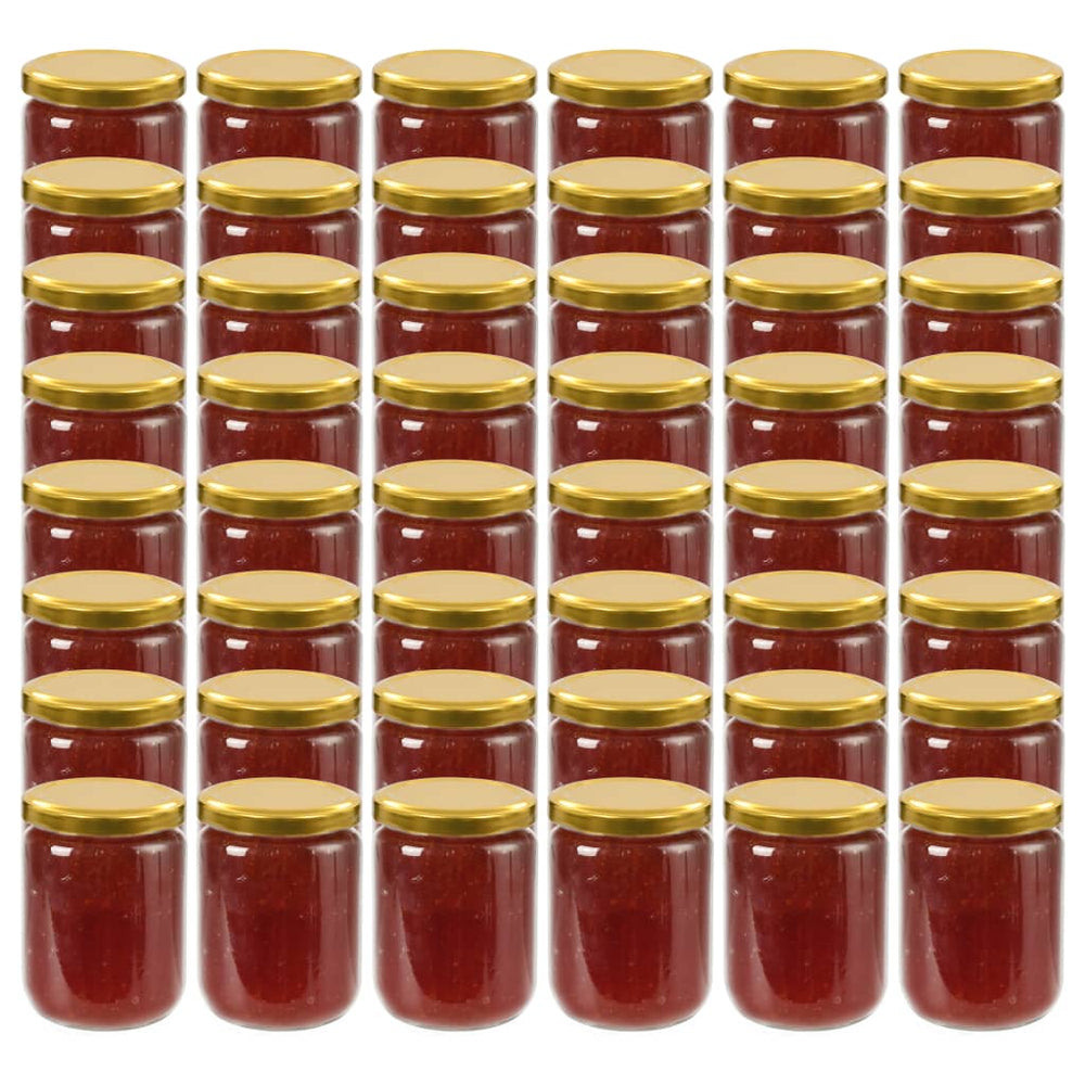 Marmeladengläser 48 Stk. 230 ml mit Golddeckel