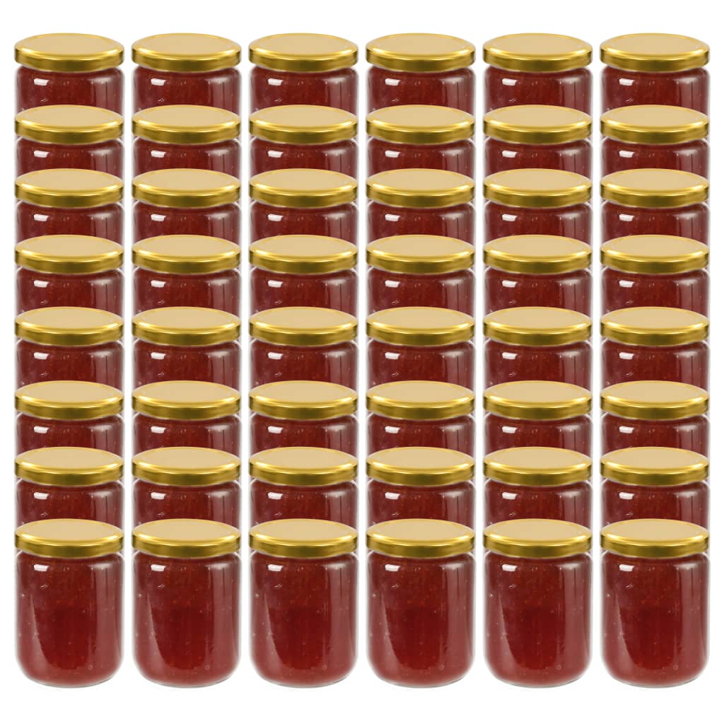 Marmeladengläser 48 Stk. 230 ml mit Golddeckel