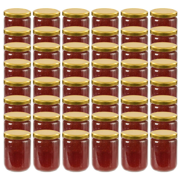 Marmeladengläser 48 Stk. 230 ml mit Golddeckel