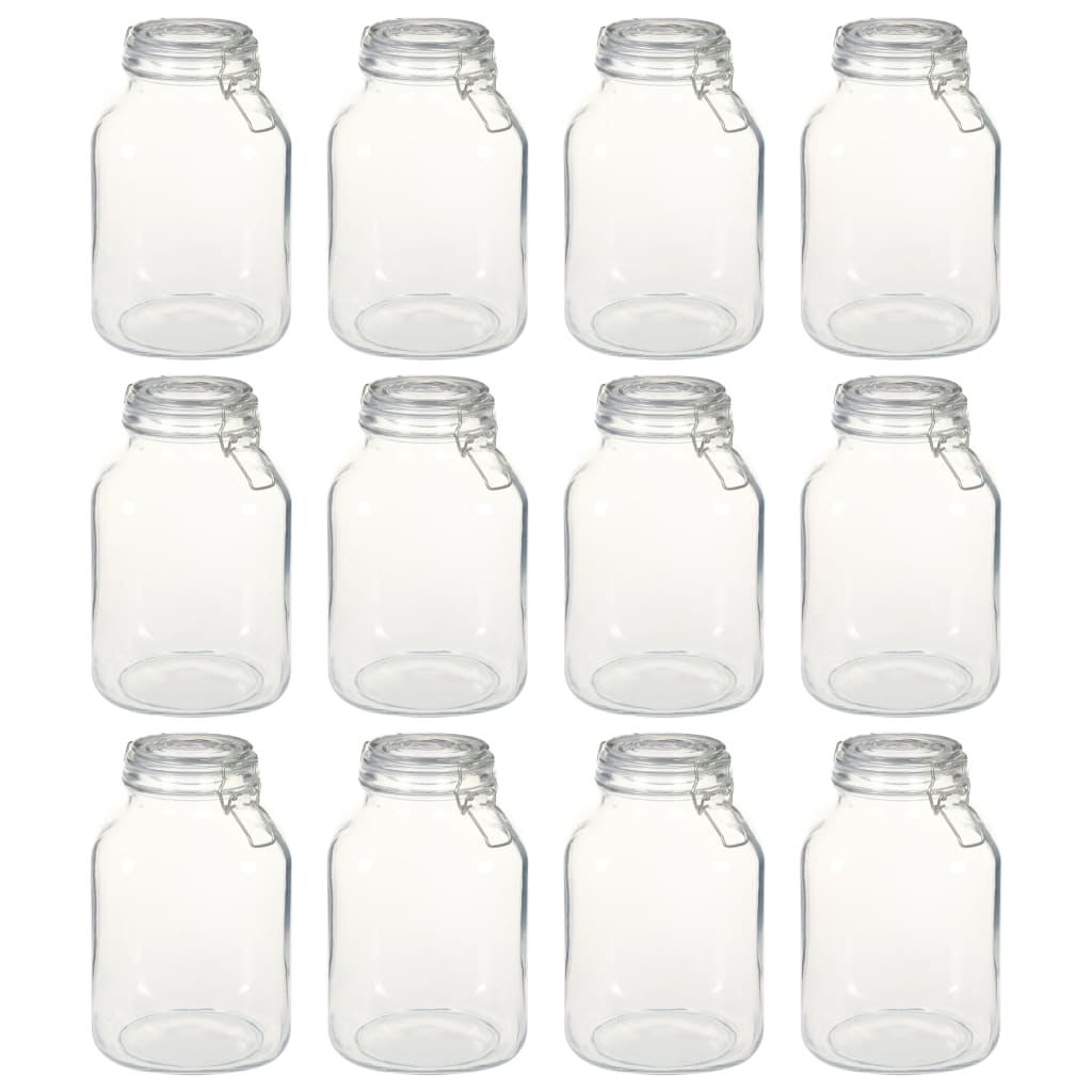Einmachgläser Bügelverschluss 3L, 12er Set