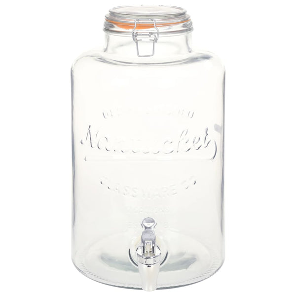 Glas Getränkespender XXL 8L mit Zapfhahn