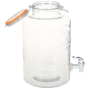 Glas Getränkespender XXL 8L mit Zapfhahn