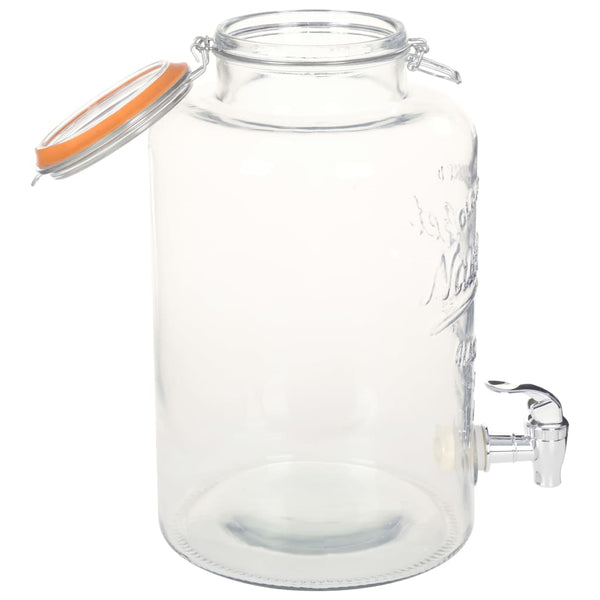 Glas Getränkespender XXL 8L mit Zapfhahn