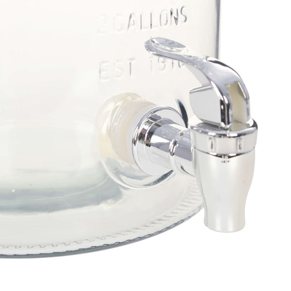 Glas Getränkespender XXL 8L mit Zapfhahn