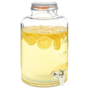 Glas Getränkespender XXL 8L mit Zapfhahn