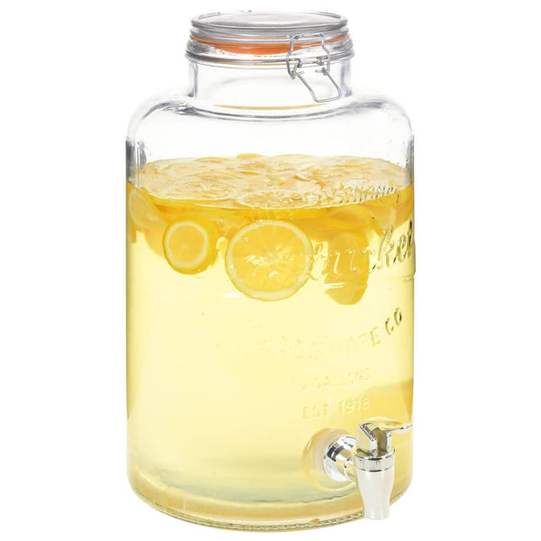Glas Getränkespender XXL 8L mit Zapfhahn
