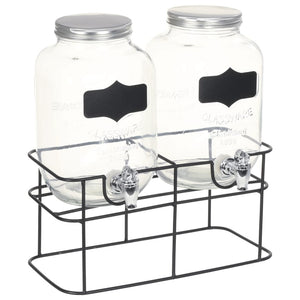Getränkespender Set mit Ständer, 2 x 4L
