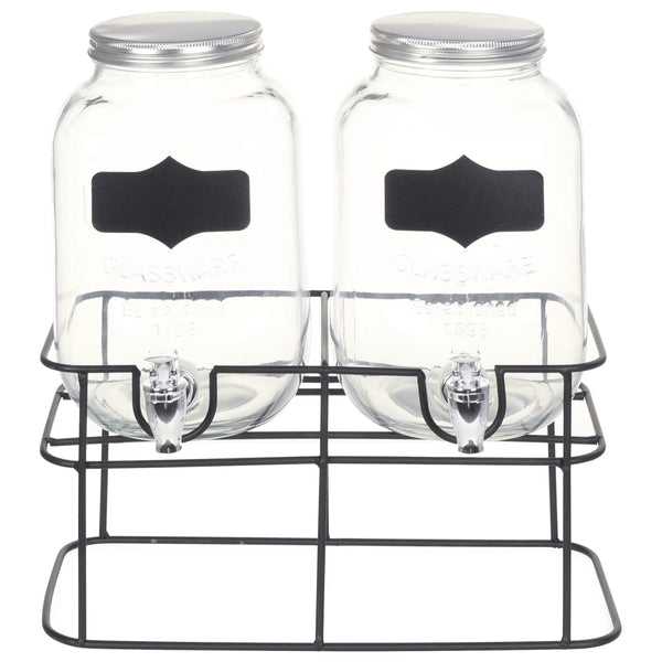 Getränkespender Set mit Ständer, 2 x 4L