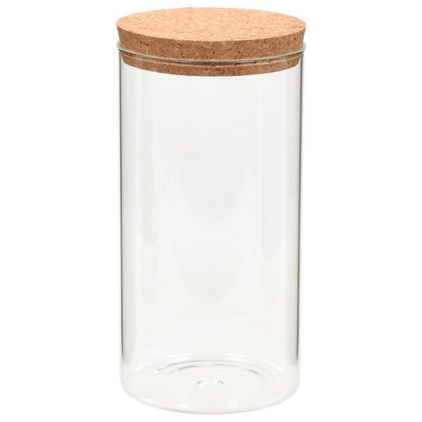 Vorratsgläser mit Korkdeckel 1100 ml, 6er-Set