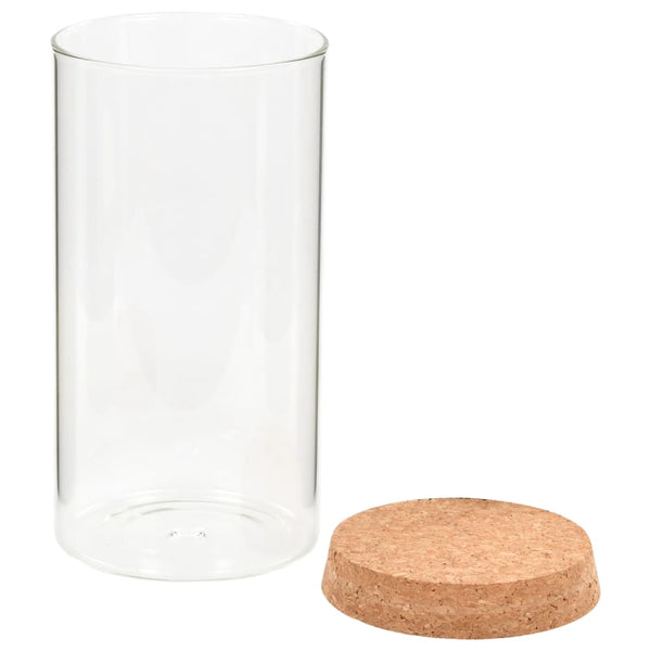 Vorratsgläser mit Korkdeckel 1100 ml, 6er-Set