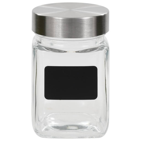 Vorratsgläser 300 ml mit Aufkleber, 12er Set