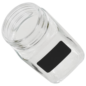 Vorratsgläser 300 ml mit Aufkleber, 12er Set