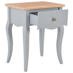 Nachttisch Grau und Braun 40 x 30 x 50 cm Kiefernholz Massiv