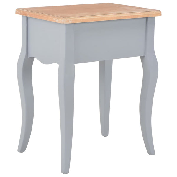 Nachttisch Grau und Braun 40 x 30 x 50 cm Kiefernholz Massiv