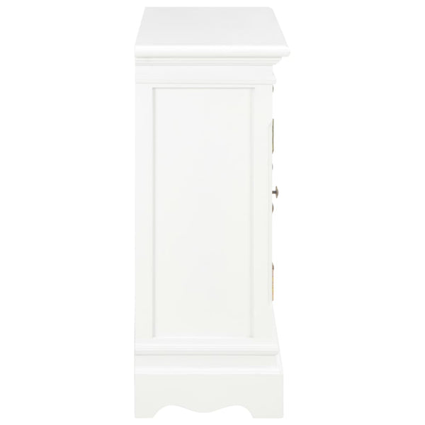 Sideboard Weiß 70x28x70 cm Massivholz Kiefer